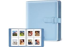 FLINTRONIC Album fotograficzny, 256 kieszeni, album pamięci, 64-stronicowy mini album filmowy do papieru fotograficznego Polaroid Zink/Fujifilm Instax Mini/Kodak Zink Photo Paper/HP Sprocket Photo Paper -