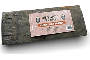 GREEN OLIVE FIREWOOD COMPANY Green Olive Firewood - Whiskey Oak BBQ Cooking Plank (1.5kg) Ideal for use In BBQ's or Smokers - Long lasting Whiskey Flavoured Smoking Plank, for Smoking Meat, Fish and Smoking Vegetables