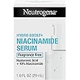 Neutrogena Hydro Boost + Niacinamide Serum for Face with Hyaluronic Acid & Vitamin B3, Multi-Action Face Serum to Hydrate & Improve Skin Complexion & Refine Look of Pores, Fragrance Free, 1 oz