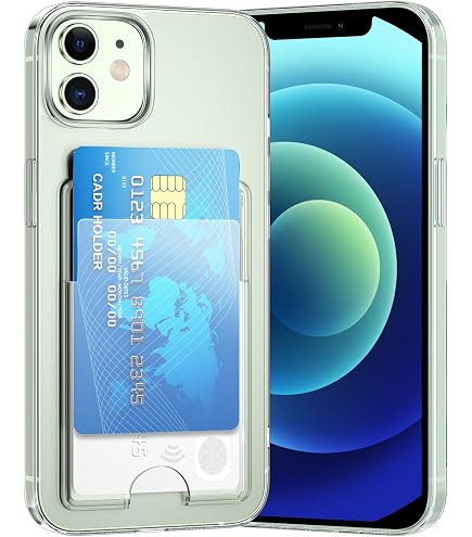 Transparente Handyhülle Mit Kartenhalter Für IPhone 12 Pro Max – Stoßfest, TPU, Vergilbungsfrei
