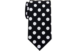 Retreez Corbata de microfibra con lunares de para hombres