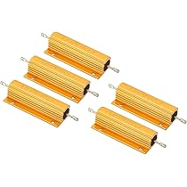 Lampe A Pression 5W 2.7K Ohm Aluminium Coque Résistance 2 Lot Aluminium Résistances Vis Led