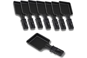 SOS ACCESSOIRE Raclette-Pfannen, antihaftbeschichtet, 1 bis 12 Stück, quadratisch, kompatibel mit Tefal-Raclette-Gerät, ergonomisches Design und leicht zu reinigen, 8 Stück