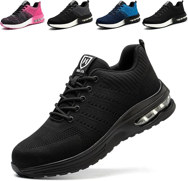 Baofular Scarpe Antinfortunistiche Uomo Donna Leggere Scarpe da Lavoro Comode Scarpe Sicurezza Antiscivolo Traspiranti - 1