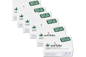 600 actiTube Aktivkohlerfilter (6x100). Mehr Rauchgenuss durch Aktivkohle