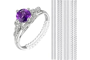 OntaRyon Ring Size Adjuster for Loose Rings, Invisible Ring Resizer, Reducer Guard to Make Silver or Gold Rings Smaller - Silicone Ring Clips, Spacers, Tightener