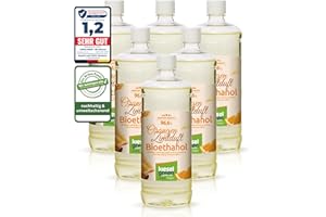 ‎KIESELGREEN KieselGreen Bioethanol 6 x 1 Liter mit Duft für Ethanol-Kamin, viele Sorten - Bio Ethanol als Raumduft in vielen Duftnoten - Parfüm für Bio Ethanol Kamin Indoor oder Bioethanol Tischfeuer (Or/Zimt)
