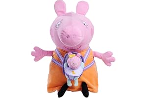 Simba Toys - Peppa Wutz – Mama mit Evie Plüschfigur 33 cm – weiches Kuscheltier für Kinder ab 0 Jahren –Stofftier bekannt aus der TV Serie – Geschenkidee – hochwertig verarbeitet – ideal zum Kuscheln
