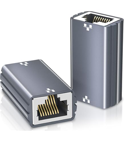 Accoppiatore RJ45 Da 6 Pezzi, XU, Accoppiatore Di Rete Connettori Ethernet Accoppiatore In Linea Schermato Per Connettore Di Estensione Del Cavo Ethernet Cat7cat6cat5ecat5 Femmina A Femmina K 91864957 - Foto 7