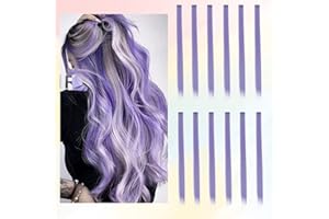 12 Piece Extensions a Clip Cheveux Couleur, BARSDAR 21 Pouces Extension Cheveux Clip dans les Extensions de Cheveux Rainbow Party Highlights Cosplay DIY Postiches Synthétiques Pour Enfants Femmes
