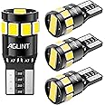 AGLINT 194 LED Bulb CANBUS T10 W5W 501 12SMD Extremely Bright 12V LED Replacement Bulbs for Car Interior Lights Dome Map Side Door Courtesy Trunk License Plate Light 6500K White 4Pcs