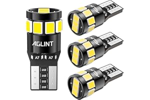 AGLINT T10 LED Lampadine CANBUS 12SMD W5W 168 194 2825 12V Auto di Posizione Luce Interno Mappa Cupola Luce Targa Luci 6500K Bianco 4PCS