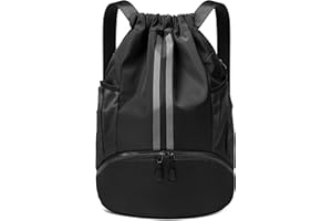 CHEPULA Torba na siłownię ze sznurkiem, duży plecak sportowy sznurek do pływania ze sznurkiem PE torby dla kobiet mężczyzn, podróżna torba szkolna na plażę z wodoodpornością