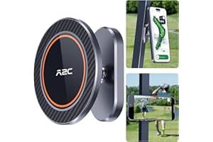A2C Magnetische Golfwagen-Handyhalterung aus Legierung für MagSafe iPhone 15 Pro Max Plus 14 13 12 Mini, passend für EZGO, Clubauto, Yamaha, Icon, Golfwagen-Zubehör, Gadgets, Essentials, Geschenk für
