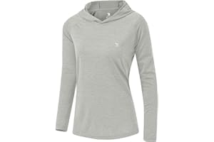 YSENTO Women's Long Sleeve Running Hoodie Gym Sports Yoga Tops Shirts UPF 50+ with Thumb Hole