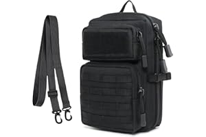 Gexgune Bolso de Hombro táctico 600D Nylon Military Molle Pouch Utility Accessory Pack Mochila Hunting Fanny Pack Combat