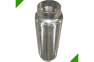 FRÖSCHL AUTOZUBEHÖR 60x280mm Hosenrohr Flexrohr Verbindungsstück Flexstück Drahtgeflecht Flexteil Flexibles Rohr Abgasanlage Auspuff Reparaturstück Auspuffanlage Universal Reparaturteil Auspuffrohr Abgasrohr