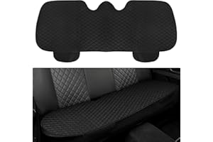 Bogoro Coprisedili Posteriori Auto Antiscivolo Sedili Protector Cuscino Comfort Traspirante Coprisedile Posteriore Auto SUV Cuscino Universale per Sedile Auto (Nero, Sedile Posteriore)