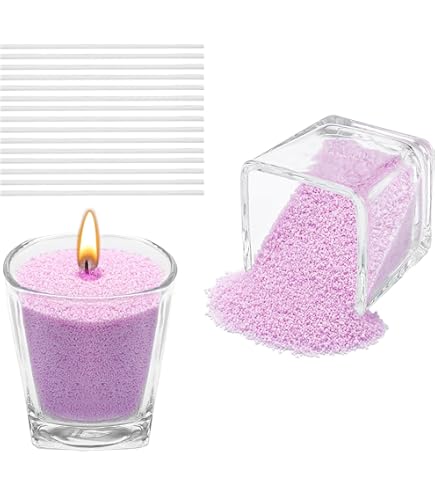 Scentoria Kaarsenzand, 500 g, kaarszand met lont, kaarsenwax-granulaat