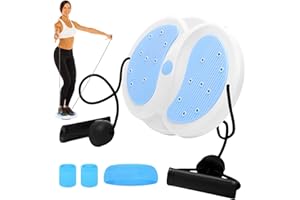 Joycabin Twist Waist Disc, Waist Twister with Drawstring, Multifunctional Magnetic Balance Board Pedal, Abdominal Trainer, Turntable, Aerobic Training for Foot Massage and Waist Exercise