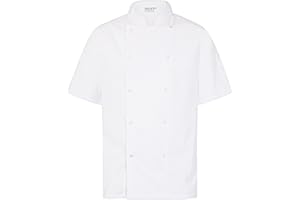 ProLuxe Giacca Cuoco Professionale - Manica Corta - Unisex - vestibilità Moderna