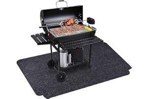 Bekith 63 x 36 Inch Under Grill Mat Reusable Outdoor Grill Floor Mat to Protect Deck for BBQ Absorbent Oil Pad Protector for Decks and Patios