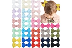 MiDoDo 40 Stück Haarspange Haarschleifen Mädchen Baby Haarclips Haarklammern Haarspangen Schleife Haarschmuck Haar Accessoire für Mädchen Kinder (40 Stück - A)