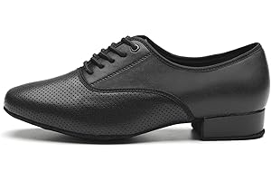 SWDZM Scarpe da Ballo Latino Americano Uomo per Salsa Tango Jazz Performance Partito di Pratica di Danza Scarpe,Modello Uomo