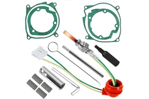 BANKKY 14-tlg. Universal-Reparaturse für 12V Standheizung Diesel: Mit Keramik-Glühkerze, Vergasernetz & Werkzeug, Kompatibel mit 2kW - 8kW Dieselheizungen für Auto, Lkw, Wohnmobil und Transporter