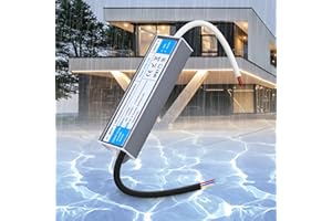 SUCIKORIO Transformator LED 12V 60W Wodoodporny IP67 Trafo LED AC 230V Na DC 12V 5A Ultracienki Stałe Napięcie Sterownik LEDs Zasilacz Przełączalny Trafo Niskonapięciowy Do Taśm LEDs, Na Zewnątrz