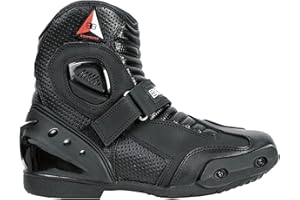 Bottes de moto pour hommes Bohmberg "AUDAX", bottes de motard, bottes de moto de sport en cuir, hydrofuges avec protections renforcées attachées