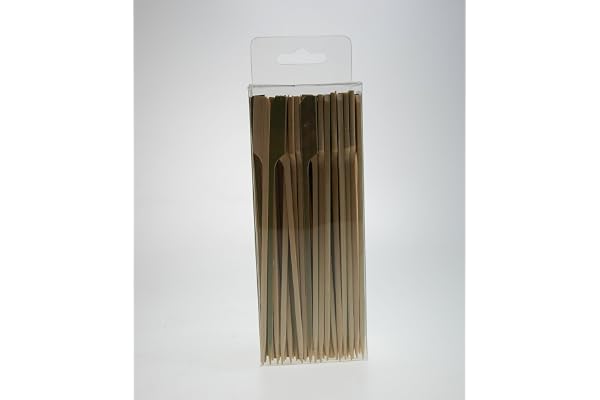 100 x brochettes de 15cm en bois de bambou avec paddle