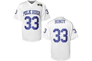 MESOSPERO Al Bundy 33 Polk High Herren Fußballtrikot Blau Sportshirt 90S Hip Hop Kleidung S-3XL