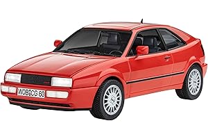 Revell Kit de modélisme I Coffret cadeau VW Corrado I Échelle 1:24 I Niveau 4 Kit de construction I Nombre de pièces 77 I à partir de 12 ans I pour enfants et adultes I Colle peintures et pinceaux
