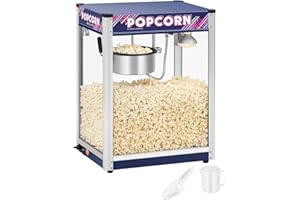 Royal Catering RCPR-1350 Palomitera Maquina de Palomitas Profesional (1500 W, aprox. 5 kg/h, Revestimiento de Teflón, 33,7 x 47,6 x 51,7 cm)