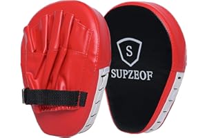 Mitaines de boxe en cuir véritable avec pattes d'ours incurvées, mitaines de mise au point en cuir PU