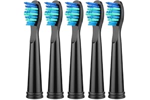 KOPBTBOY Recambios para Fairywill/Seago,Recambio Cepillo para Fairywill 507/508/515/551/917/959/2011/D1/D3/D7/D8,5pc Cabeza de Cepillo de dientes Cabello Medio Suave