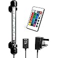 NICREW Submersible Aquarium Light, Underwater RGB Multicolor LED Lights for Fish Tank, 7 Inches, 18cm