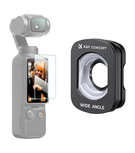 Dji Osmo Pocket 3 Accessoires NEEWER 0,75X Grand Angle & 2X Objectif Macro Kit Compatible Avec DJI Osmo Pocket 3 Creator Combo Accessoires, 108° FOV, 3 Éléments En 3 Groupes Camera Dji Osmo Pocket 3