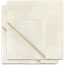 Lot De 12 Chiffons Filtrants En Coton Non Blanchi - 40x40 Cm | Pour Tofu, Fromage, Lait Végétal, Cuisine