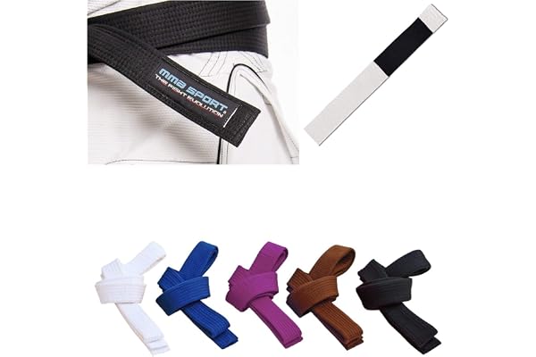mmasport Ceinture BJJ Belt Jiu Jitsu Kimono - gi 100% coton 6 mm