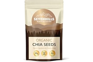 Sevenhills Wholefoods Organic Chia Seeds 400g, Source of Omega 3, Protein, Fibre