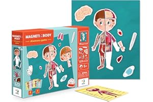 Discovery Game Magnetic Body for Kids 5 year olds and up Magnetic Board with 124 Magnetic Elements Dodo Perfect Educational Detailed Gift for Boys and Girls