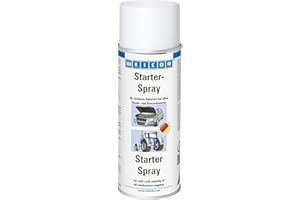 ‎WEICON WEICON Starter-Spray, 400 ml, Starthilfespray, Startpilot-Spray für Benzin- und Dieselmotoren, Rasenmäher & Generatoren