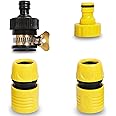 VMTC Tap Connector Kit 1/2”: (Quick Connector Pair, Tap Connector & Adapter) for Gardening & High-Pressure Car Washers (Compatible with Karchre, Bosch, Black & Decker, Hübertt, and More)