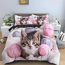 Animale Set Copripiumino Per Letto Singolo Doppio Re, 3D Stampato - Foto 5