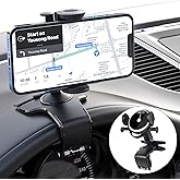 Liamostee Porta Cellulare da Auto,360 Gradi di Rotazione Supporto Cellulare Auto,Universale Porta Cellulare Auto con Clip a M