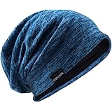 VECRY Uomo Slouchy Beanie Knit Zucchetto Lungo Gonfio Foderato Inverno Estate Cappelli