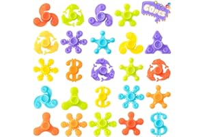 Makorobi 60 Pack Mini Fidget Spinner Toys, Stress Relief Sensory Toys, Birthday Gifts Party Bag Fillers for Kids Teens, Easter Egg Hunt, Canival Treasure Box Toys for Classroom Prizes