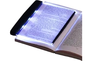 BASTOUR Lampada da Lettura Lightwedge a Cuneo - Luce LED per Libro in Brossura - Lucina Portatile per Leggere - Lampada da Tavolo per la Protezione Degli Occhi